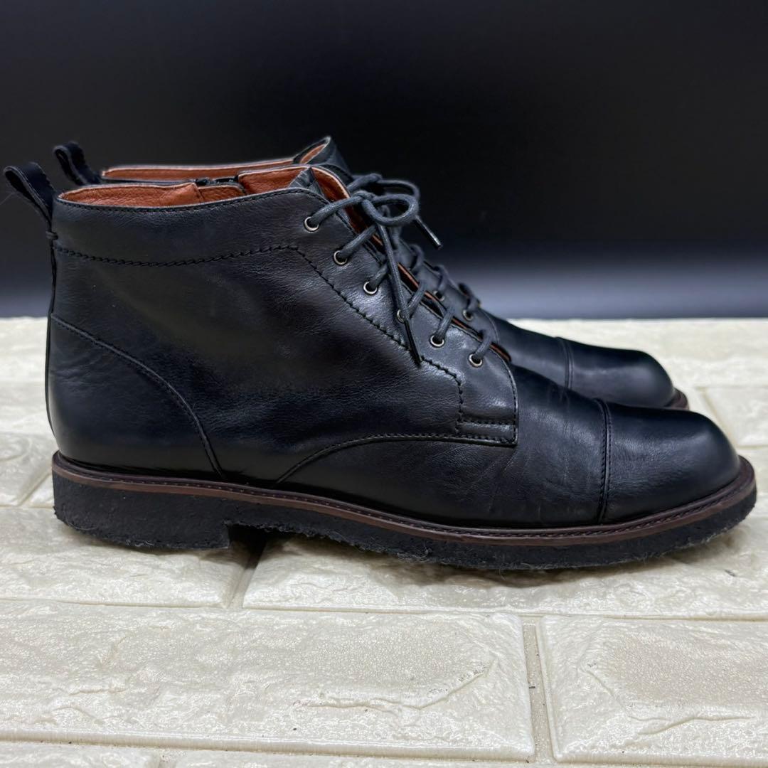 【美品】マーガレットハウエルアイデア レースアップブーツ 23.5 サイドジップ