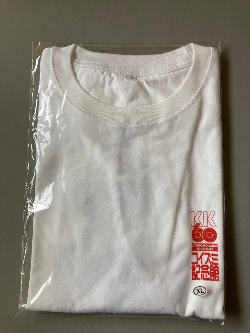 小泉今日子KK60 2026ツアーTシャツ 白XL コイズミ記念館KKPP 新品