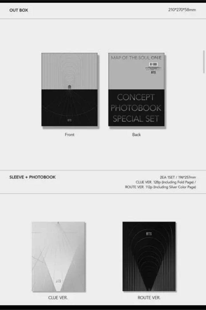 K-POP・アジア BTS CONCEPT PHOTO BOOK SPECIAL SET