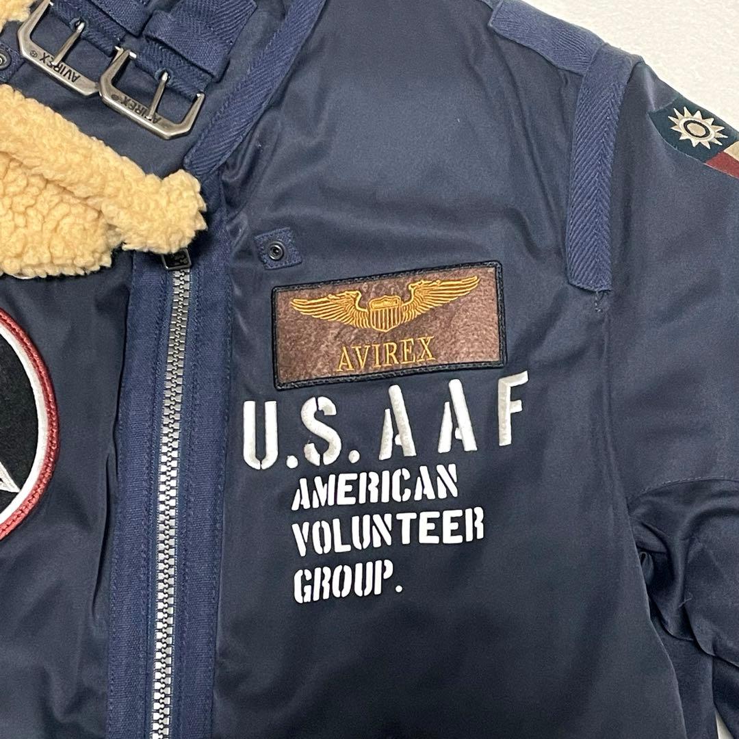 【極美品】AVIREX パディング B-3 AAF ジャケット ネイビー M