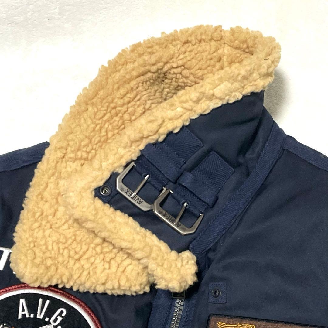 【極美品】AVIREX パディング B-3 AAF ジャケット ネイビー M