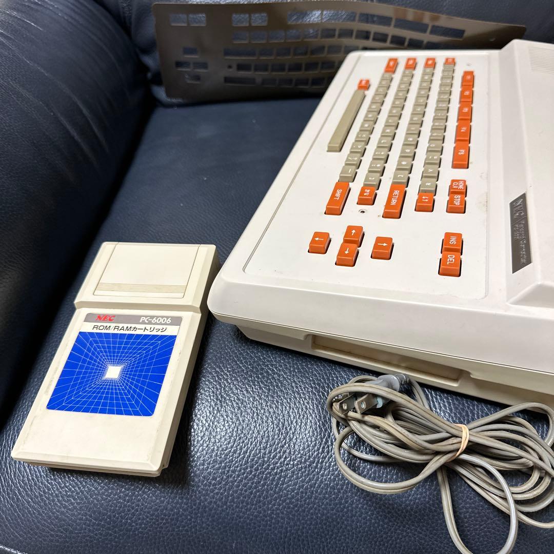 NEC PC-6001 本体 +PC6006.ROM 通電OK 箱付き　ジャンク