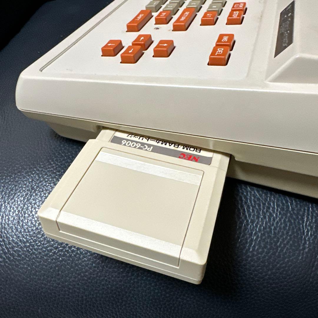 NEC PC-6001 本体 +PC6006.ROM 通電OK 箱付き　ジャンク