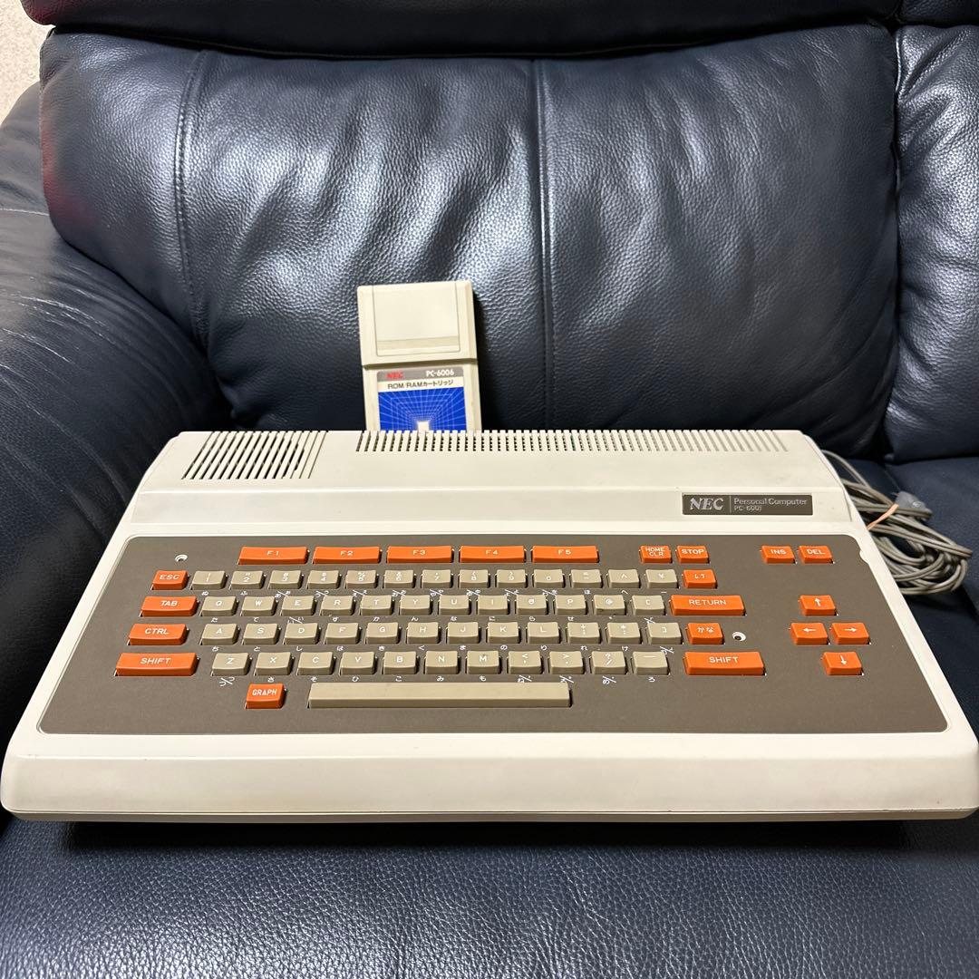 NEC PC-6001 本体 +PC6006.ROM 通電OK 箱付き　ジャンク