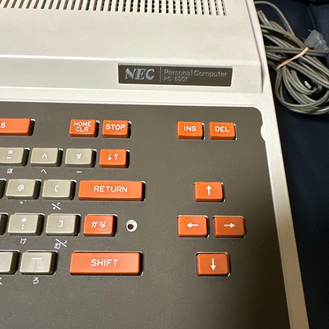 NEC PC-6001 本体 +PC6006.ROM 通電OK 箱付き　ジャンク