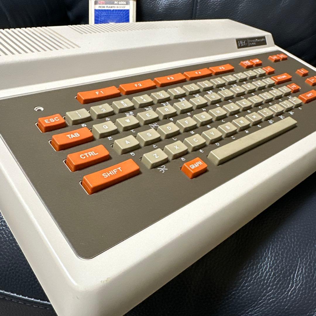 NEC PC-6001 本体 +PC6006.ROM 通電OK 箱付き　ジャンク