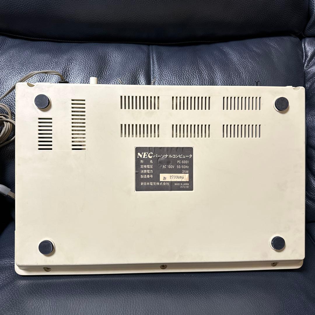 NEC PC-6001 本体 +PC6006.ROM 通電OK 箱付き　ジャンク