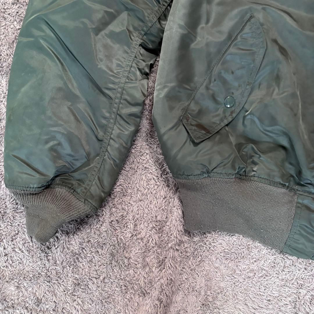 【90s】USA製 ALPHA INDUSTRIES MA-1 IDEALジップ