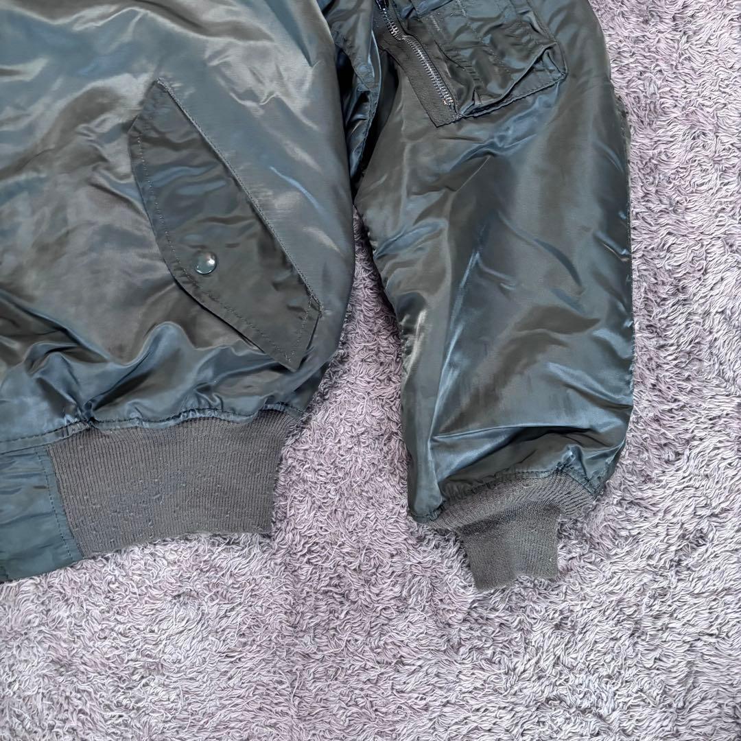 【90s】USA製 ALPHA INDUSTRIES MA-1 IDEALジップ