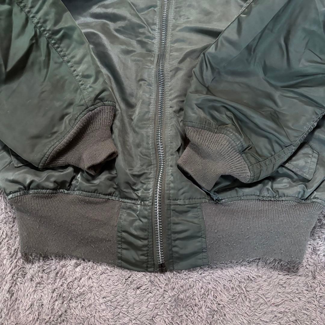 【90s】USA製 ALPHA INDUSTRIES MA-1 IDEALジップ
