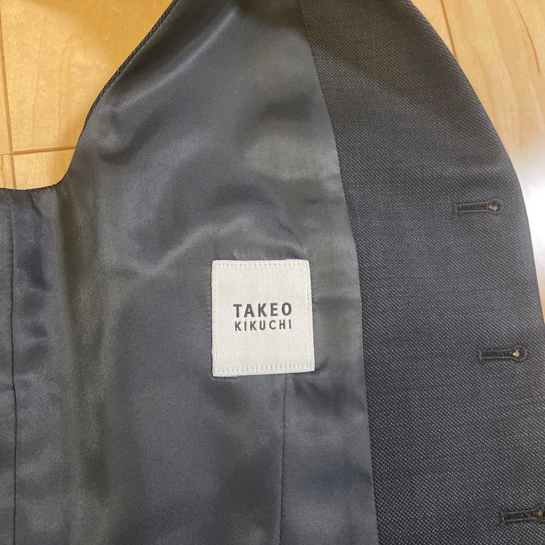 TAKEO KIKUCHIダークグレー スーツ3点セット