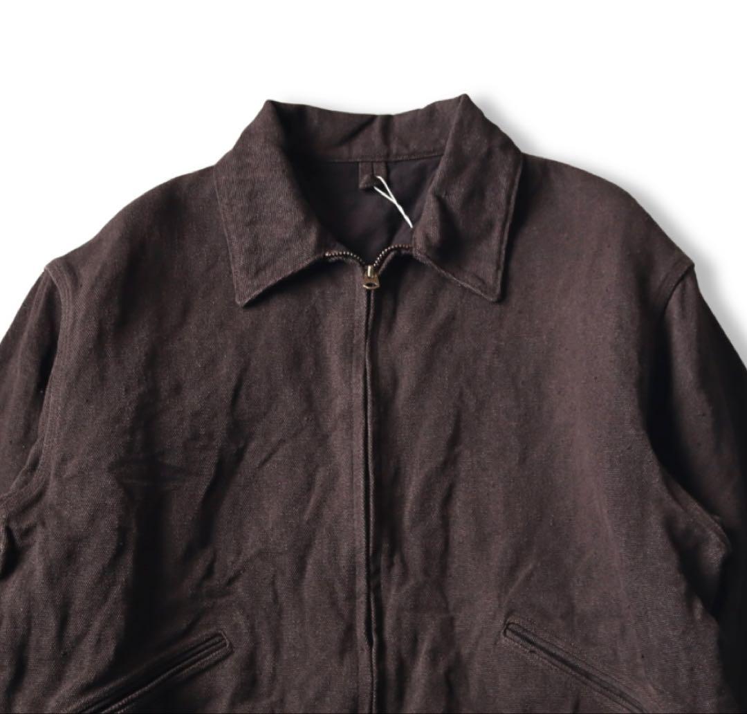 ジャケット・アウター 26SS COMOLI HEMP DUCK ZIP SHORT JACKET