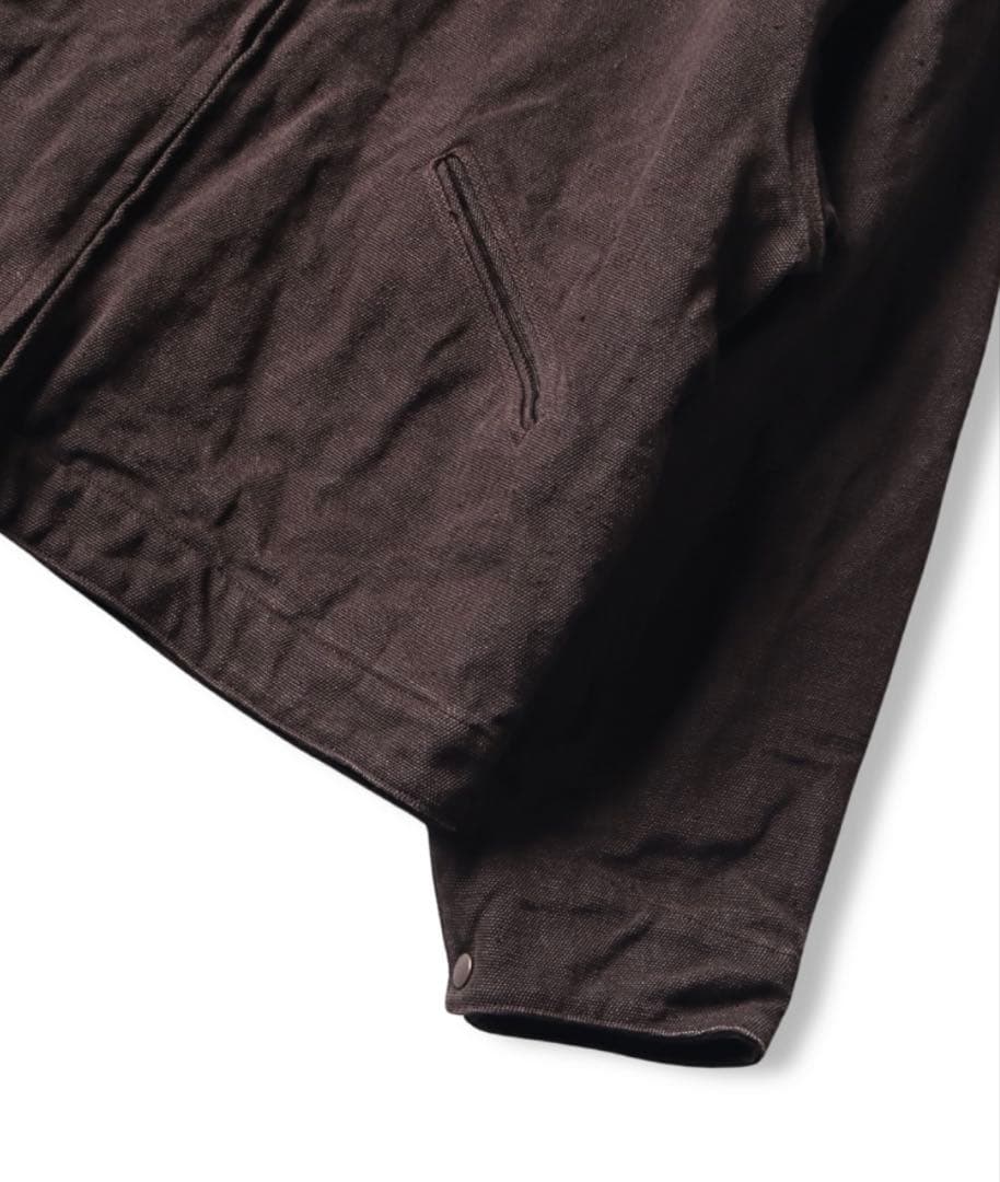 ジャケット・アウター 26SS COMOLI HEMP DUCK ZIP SHORT JACKET