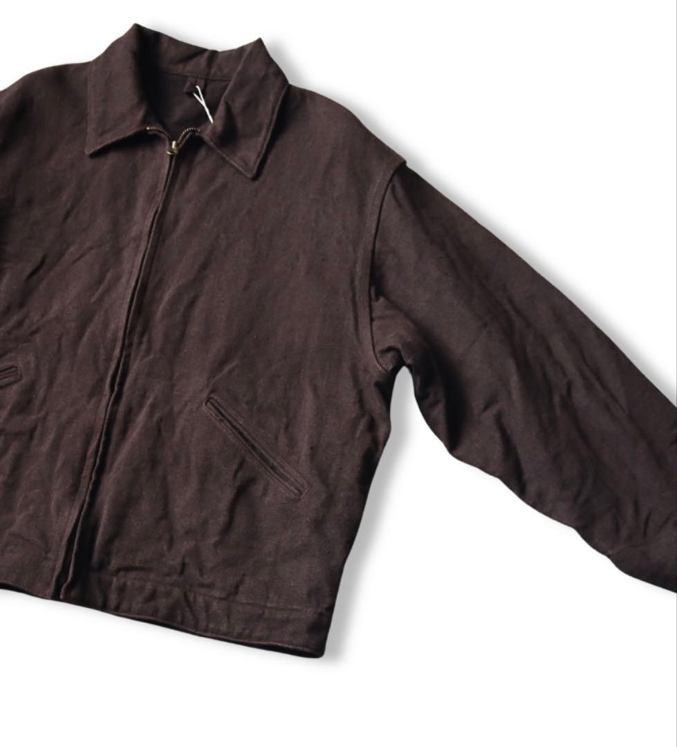 ジャケット・アウター 26SS COMOLI HEMP DUCK ZIP SHORT JACKET