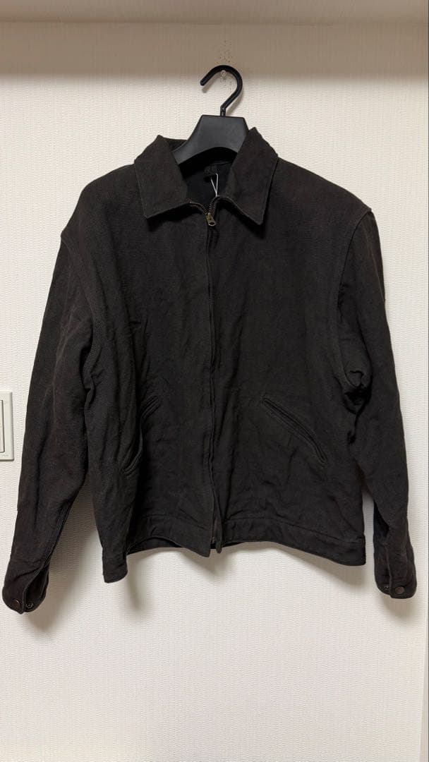ジャケット・アウター 26SS COMOLI HEMP DUCK ZIP SHORT JACKET