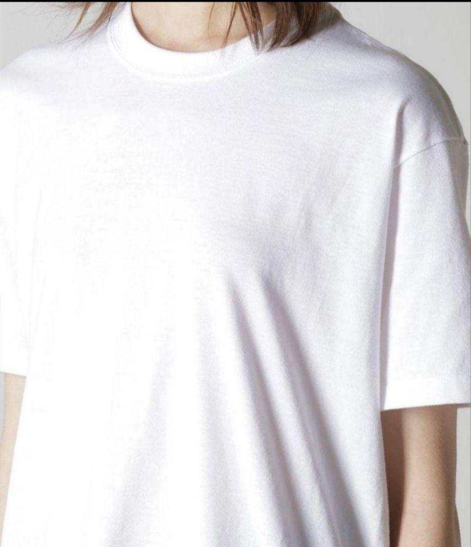 【一度使用】ヨウジヤマモト　コットン100%　Tシャツ　白T　ラスト1着