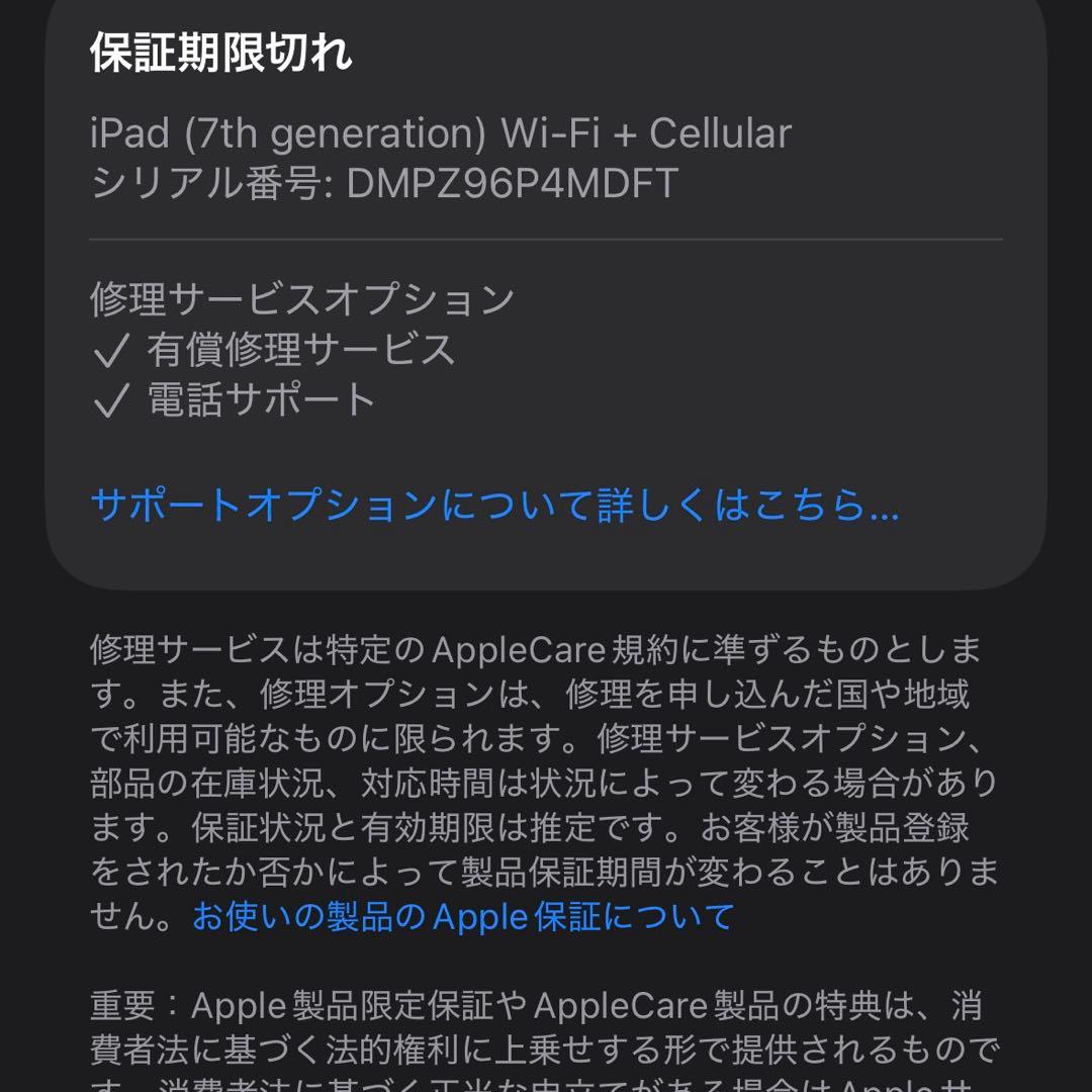 iPad本体 iPad7