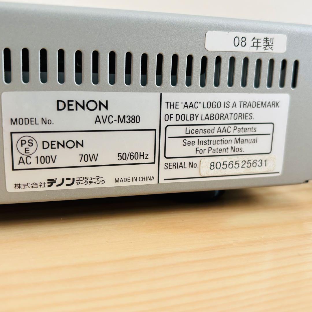 【動作良好】DENON AVC-M380 AVアンプ DENON