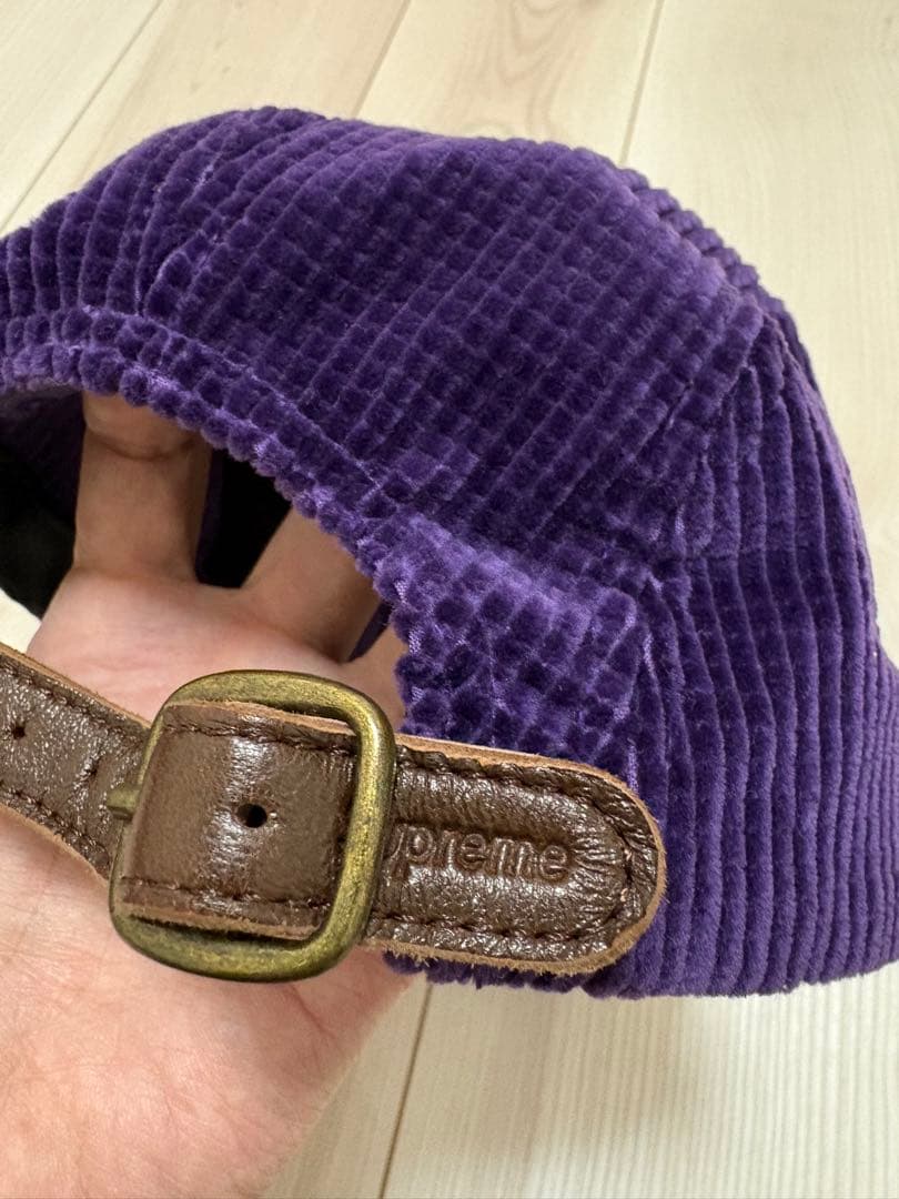 Supreme パープル コーデュロイキャップ