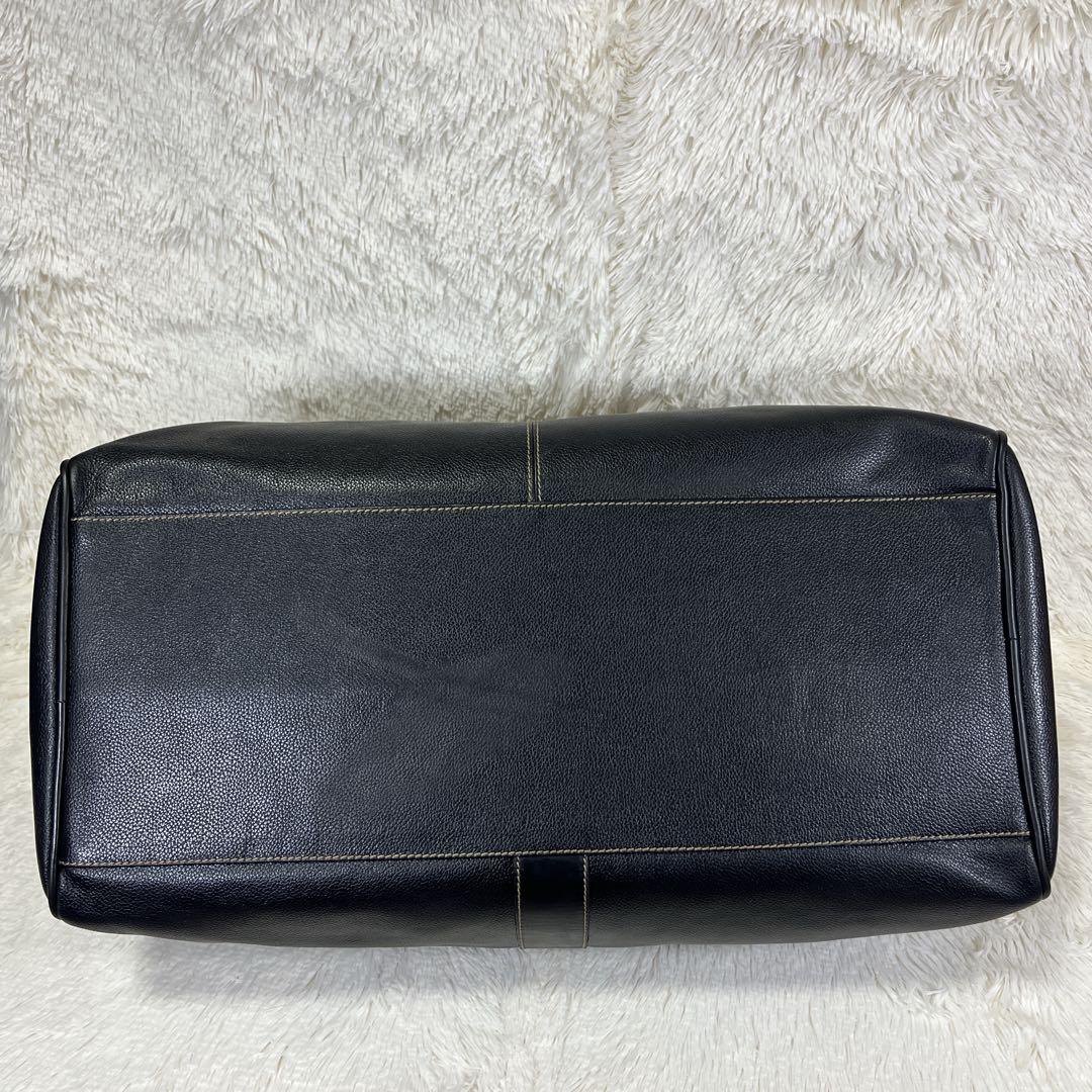 定価20万／極美品◎大容量 dunhill ダンヒル ボストンバッグ 本革 黒