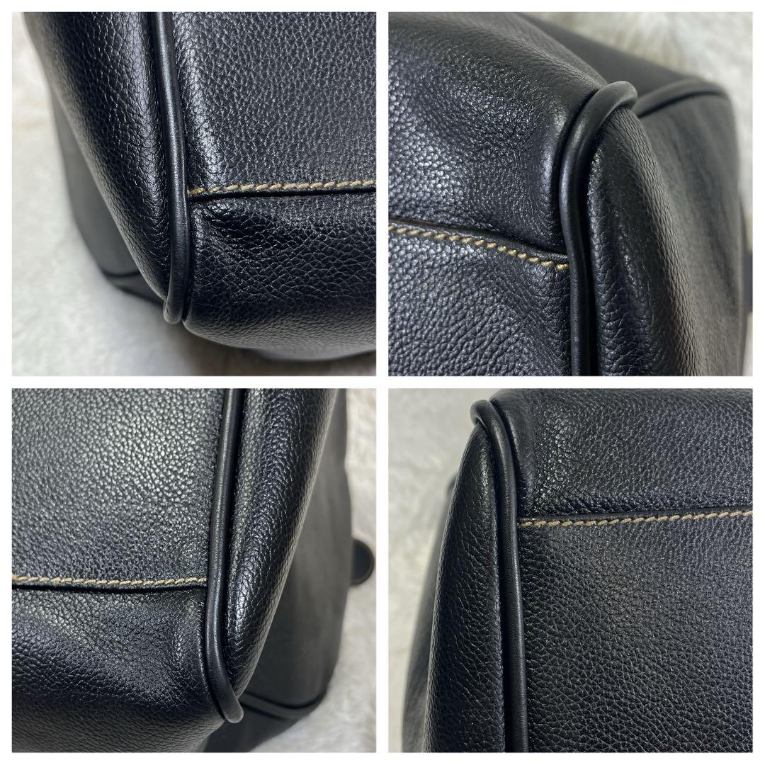定価20万／極美品◎大容量 dunhill ダンヒル ボストンバッグ 本革 黒