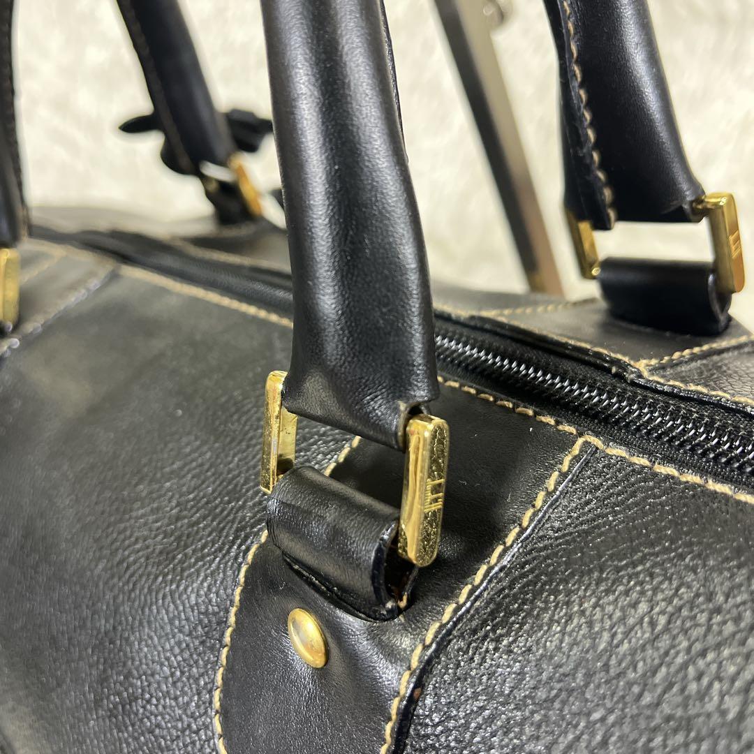 定価20万／極美品◎大容量 dunhill ダンヒル ボストンバッグ 本革 黒