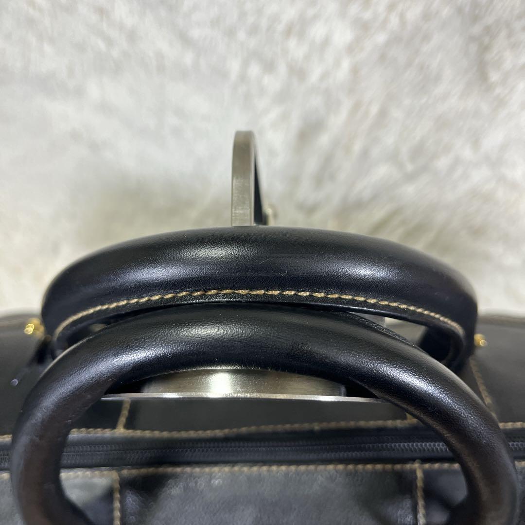 定価20万／極美品◎大容量 dunhill ダンヒル ボストンバッグ 本革 黒