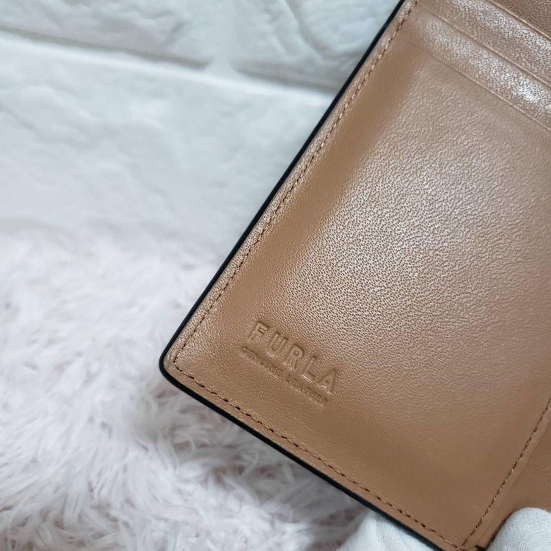 FURLA フルラ べっ甲 ベルトデザイン 折り財布 極美品 財布
