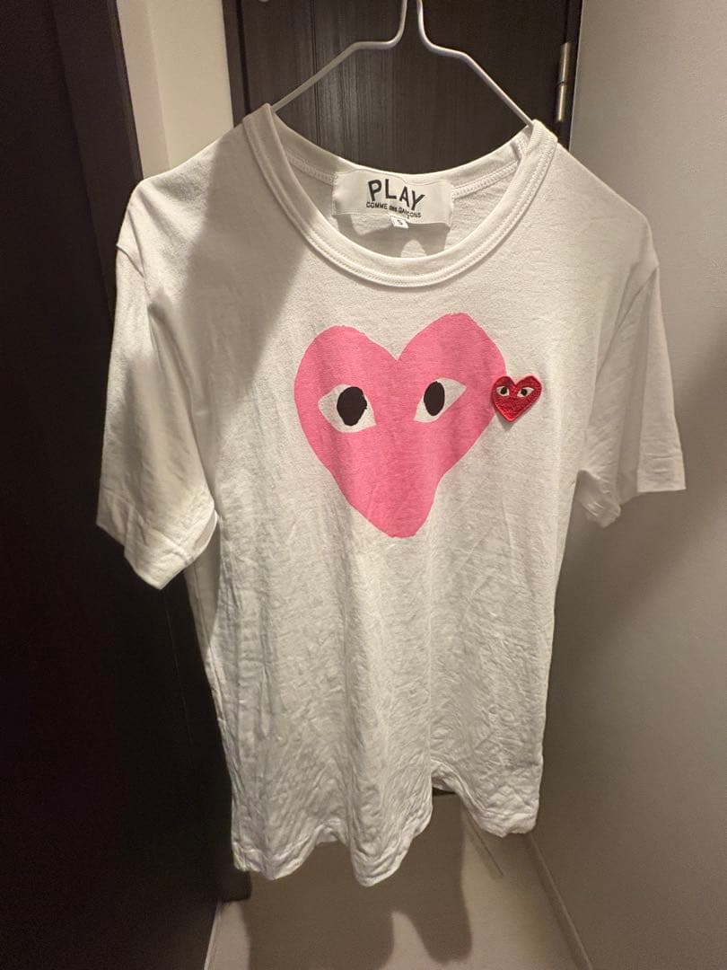 COMME des GARÇONS PLAY ハートプリント Tシャツ S