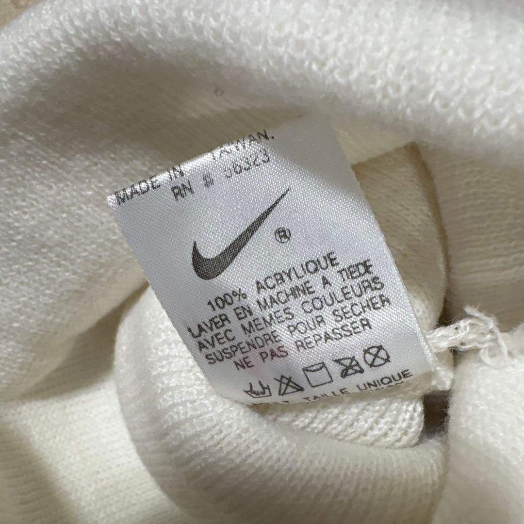 【値下げ】90s NIKE ビッグスウォッシュ　ビーニー　ニット帽　台湾製