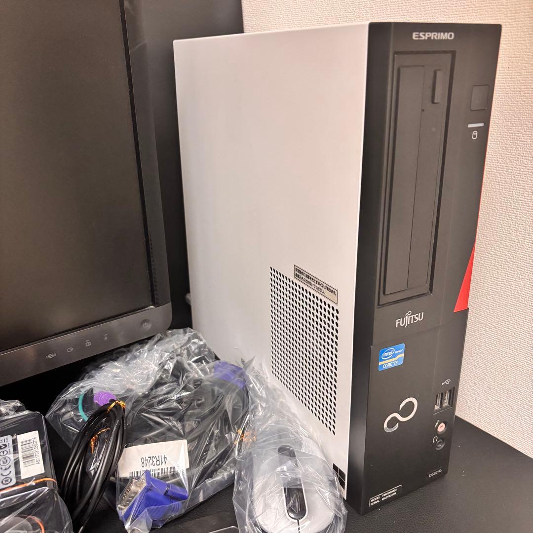 デスクトップPCセット 本体・モニター・キーボード・マウス・スピーカー