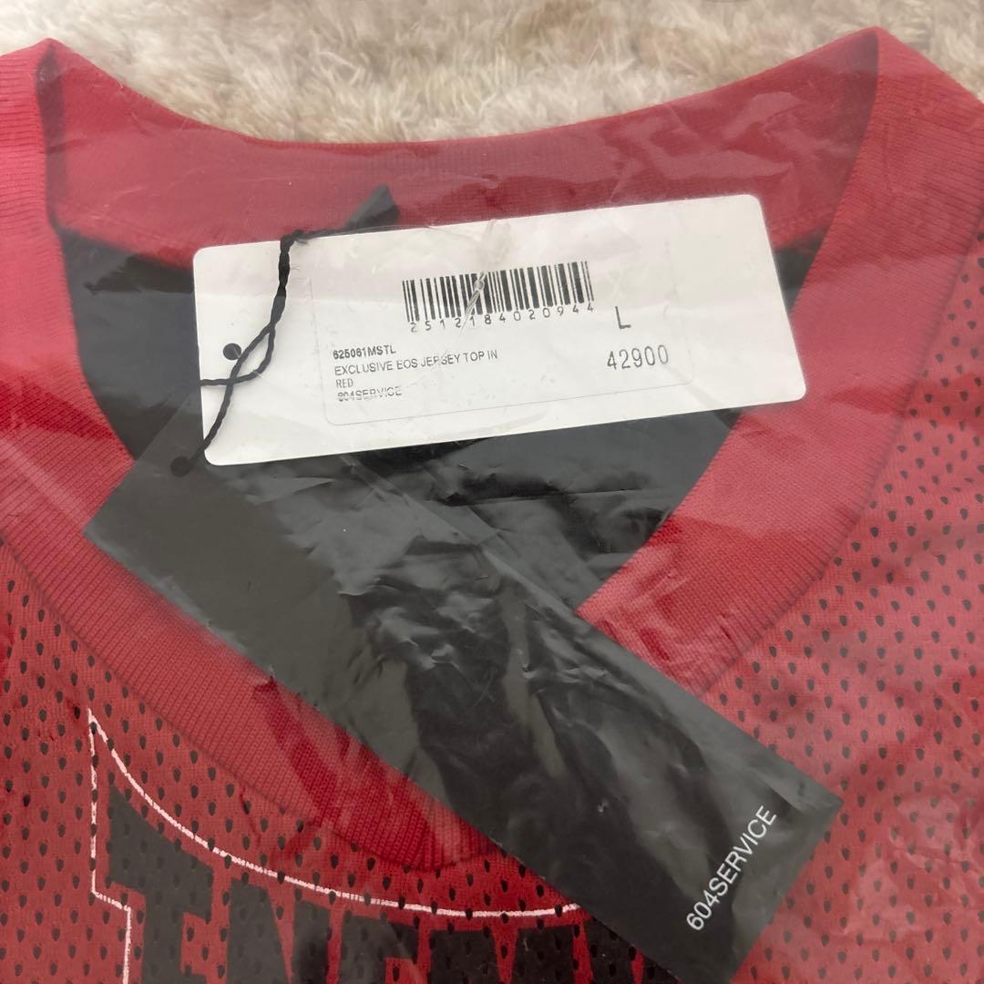 【新品・美品】NUBIAN 604SERVICE 赤 メッシュ Tシャツ
