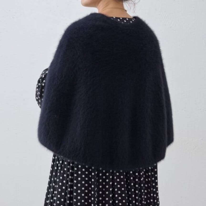 BEARDSLEY ファーニットポンチョ