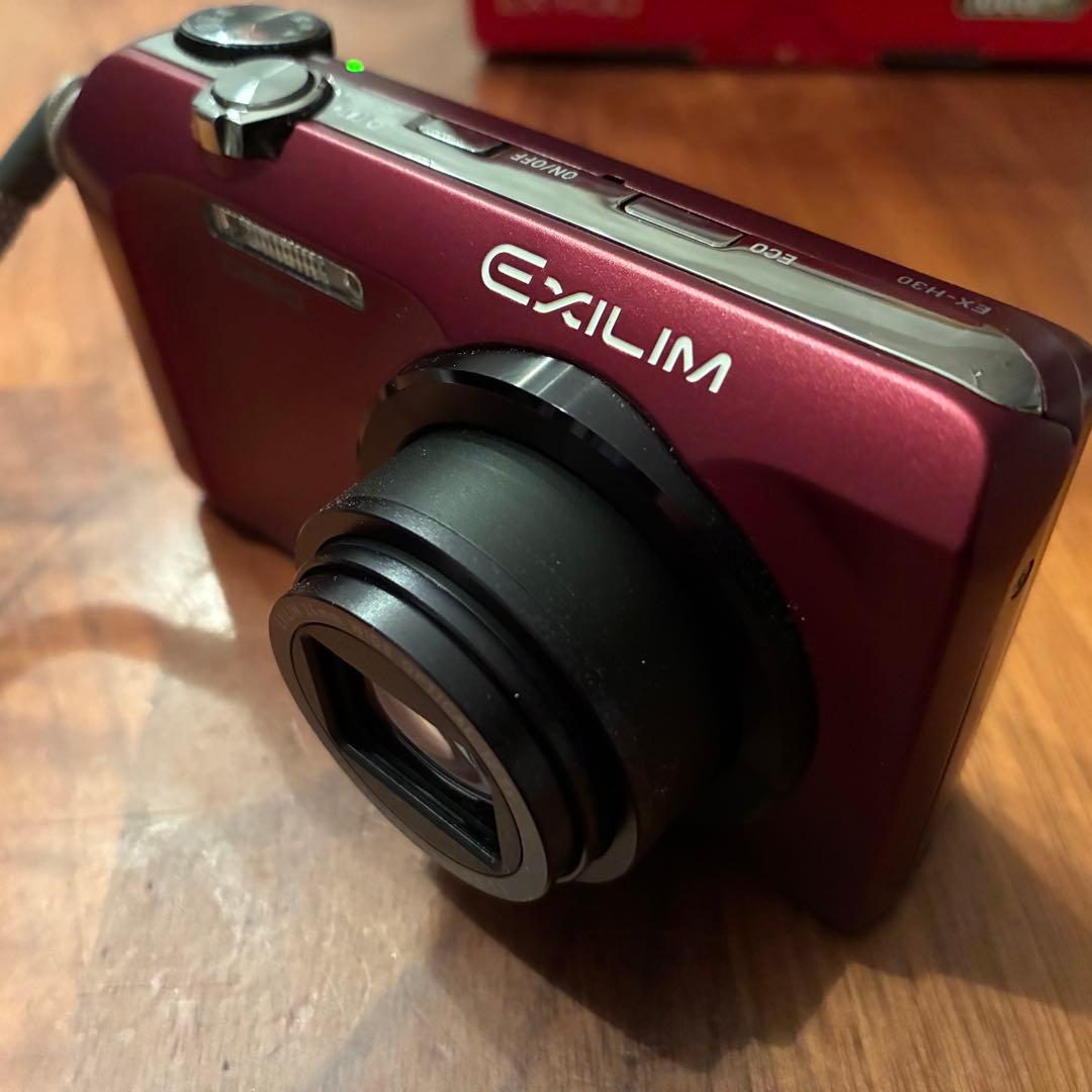 【極美品/付属品完備】CASIO EXILIM EX-H30 レッド コンデジ