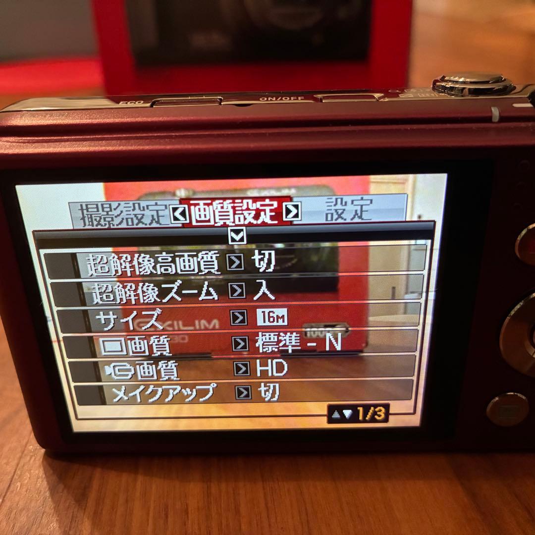 【極美品/付属品完備】CASIO EXILIM EX-H30 レッド コンデジ