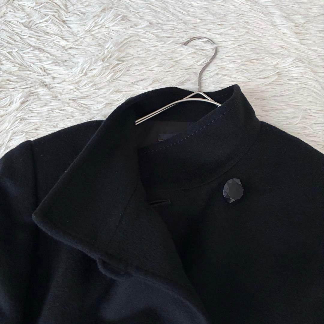 割引済み⭐︎Leilian カシミヤ100% スタンドカラー　比翼　ロングコート