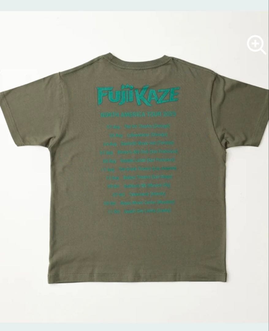 未使用 FUJII KAZE ノースアメリカツアーポテト Tシャツ XL