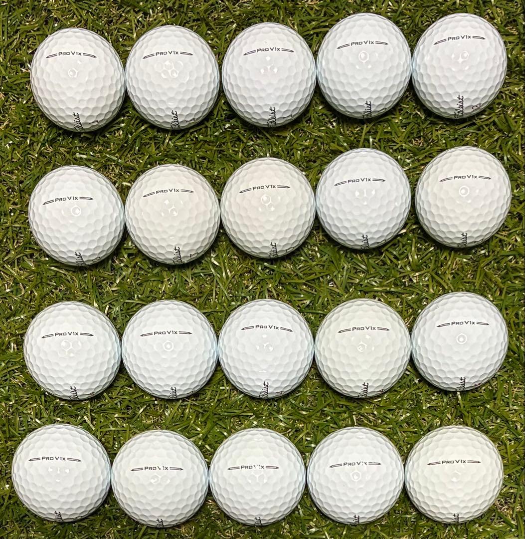 519★Sランク★タイトリスト ProV1x ロストボール ホワイト 20球
