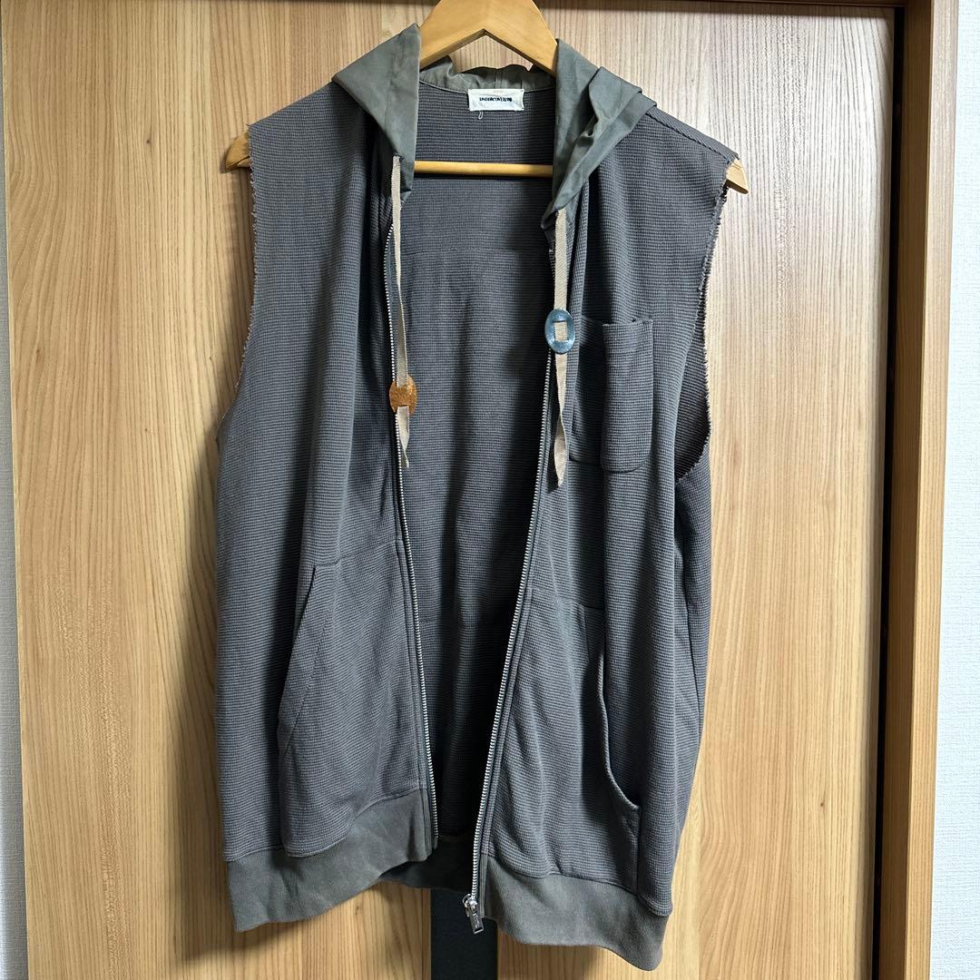 希少UNDERCOVERISM フード付きベスト グレー