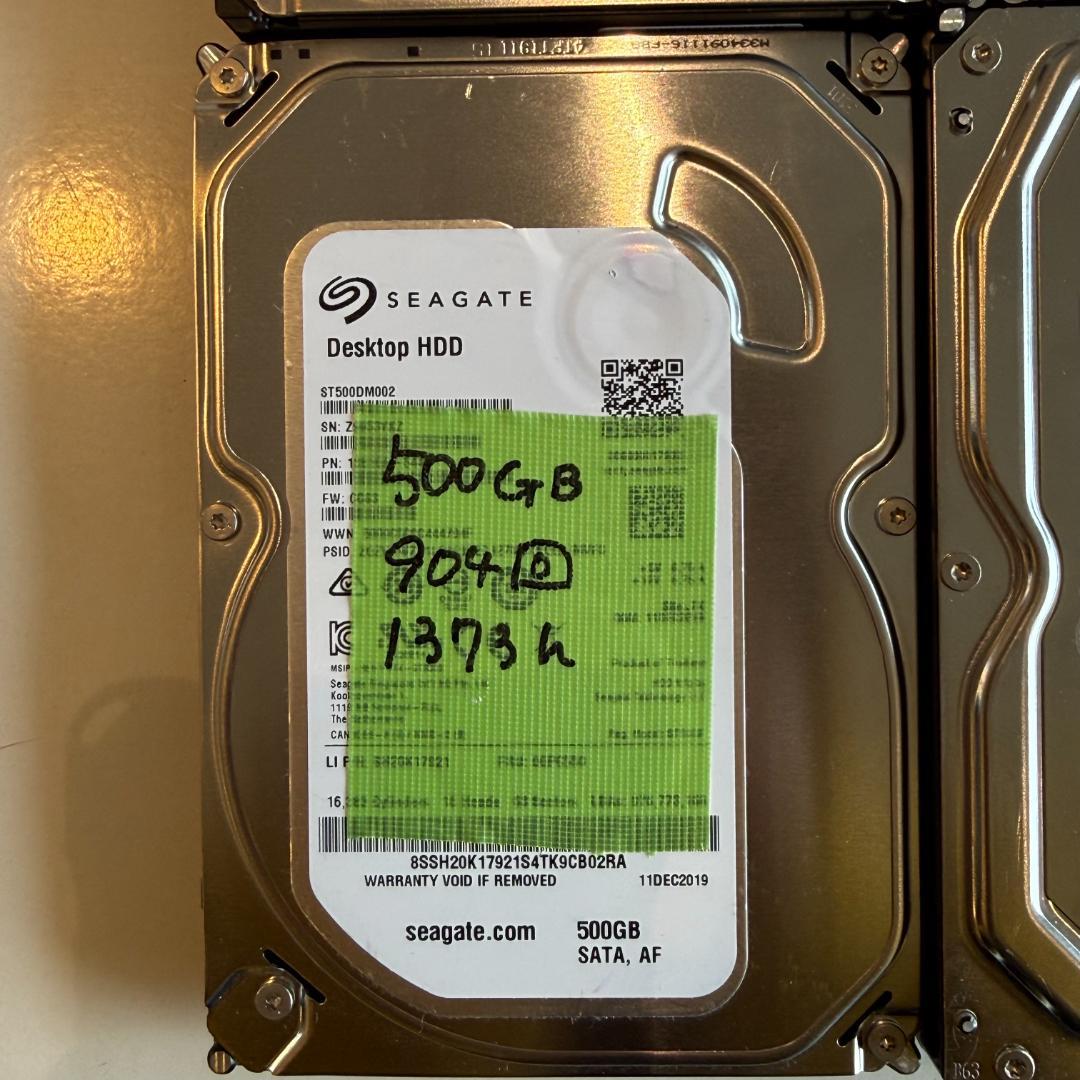 500GB 内蔵型ハードディスクドライブ 3台セット