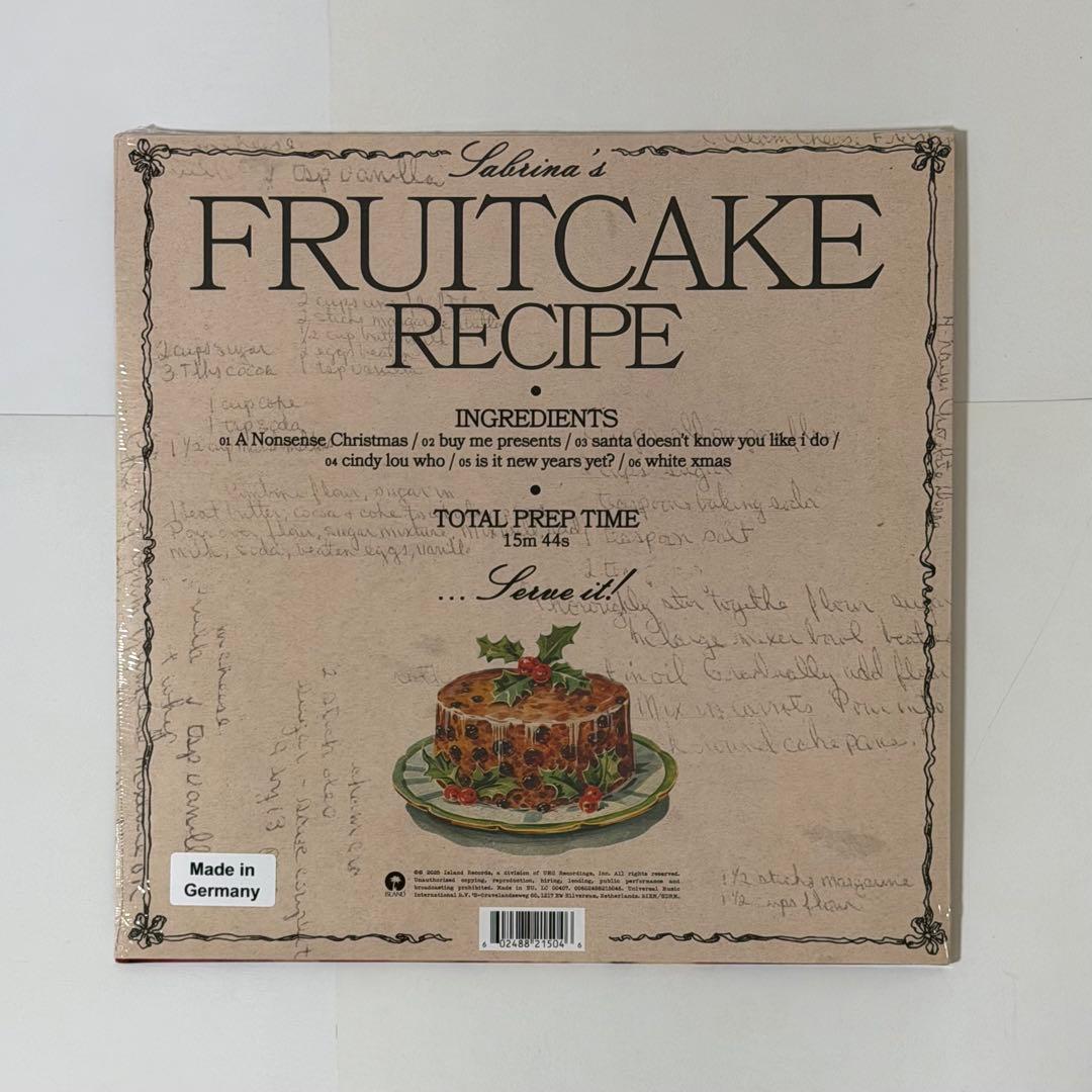 Sabrina Carpenter　Fruitcake　限定リキッドレコード