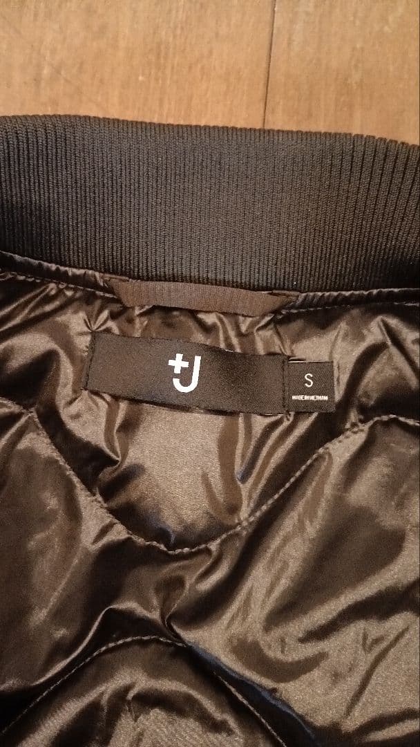 【美品】ユニクロ +J MA-1 フライトジャケット MA-1 グレー　Sサイズ