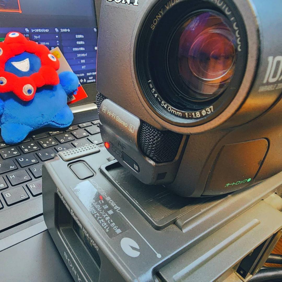 【動作確認済】SONY Hi8 高画質 ビデオカメラ ステーション セット