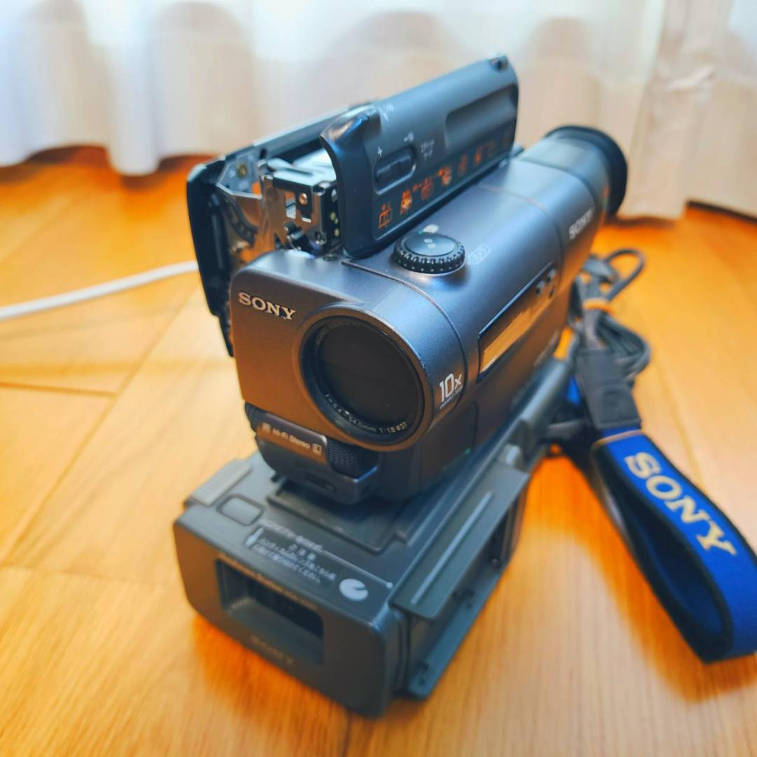 【動作確認済】SONY Hi8 高画質 ビデオカメラ ステーション セット