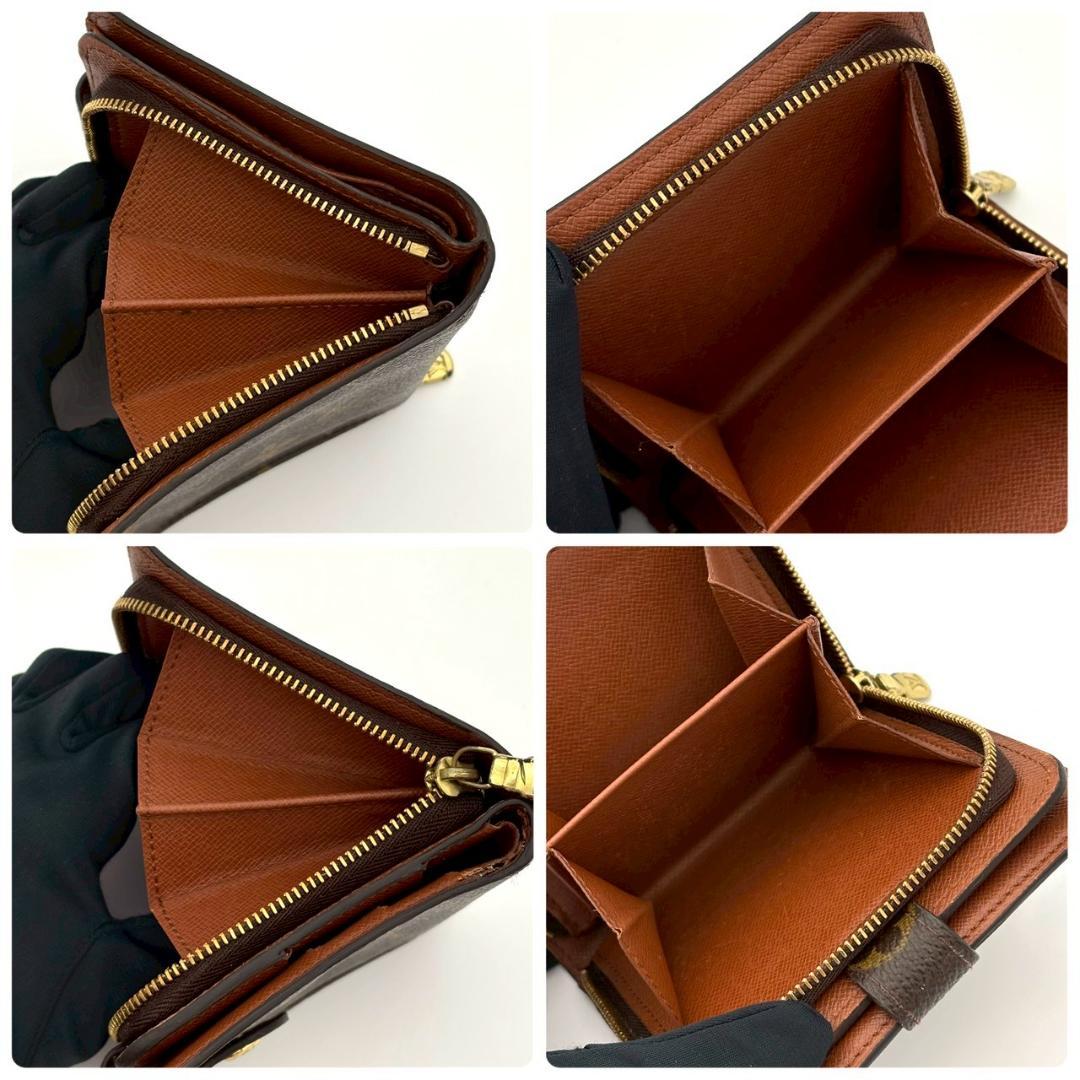 大*弘様 ルイヴィトン 折財布 モノグラム コンパクトジップ 茶 ブラウン 22