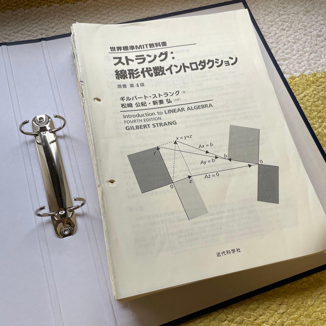 ラング　解析入門　ストラング　線形代数　NAIST 参考書セット