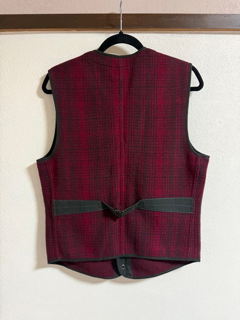 RRL 赤黒チェック ベスト