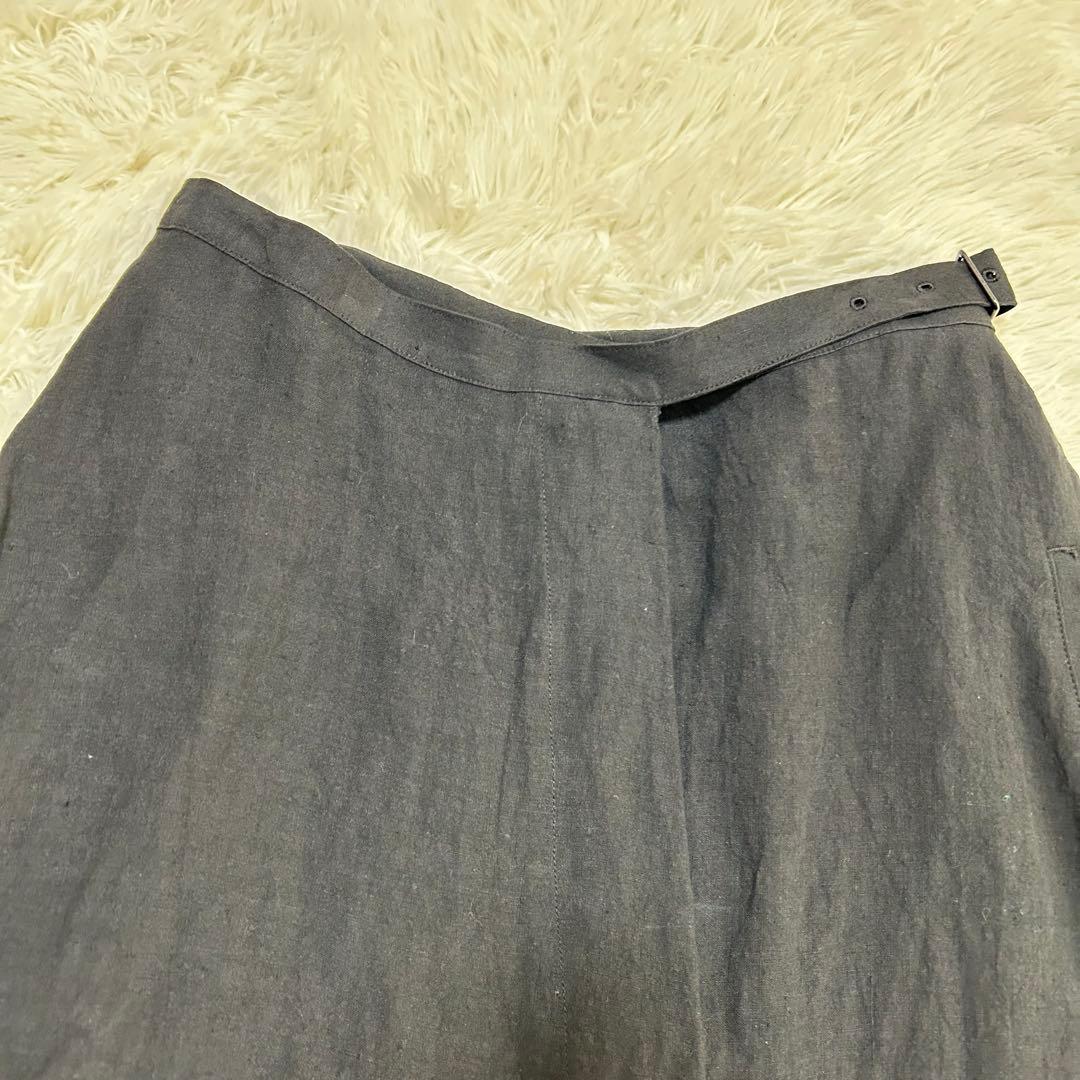 Yohji Yamamoto ヨウジヤマモト リネン 変形ジップ ラップスカート