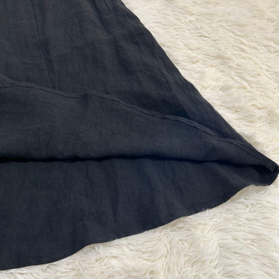 Yohji Yamamoto ヨウジヤマモト リネン 変形ジップ ラップスカート