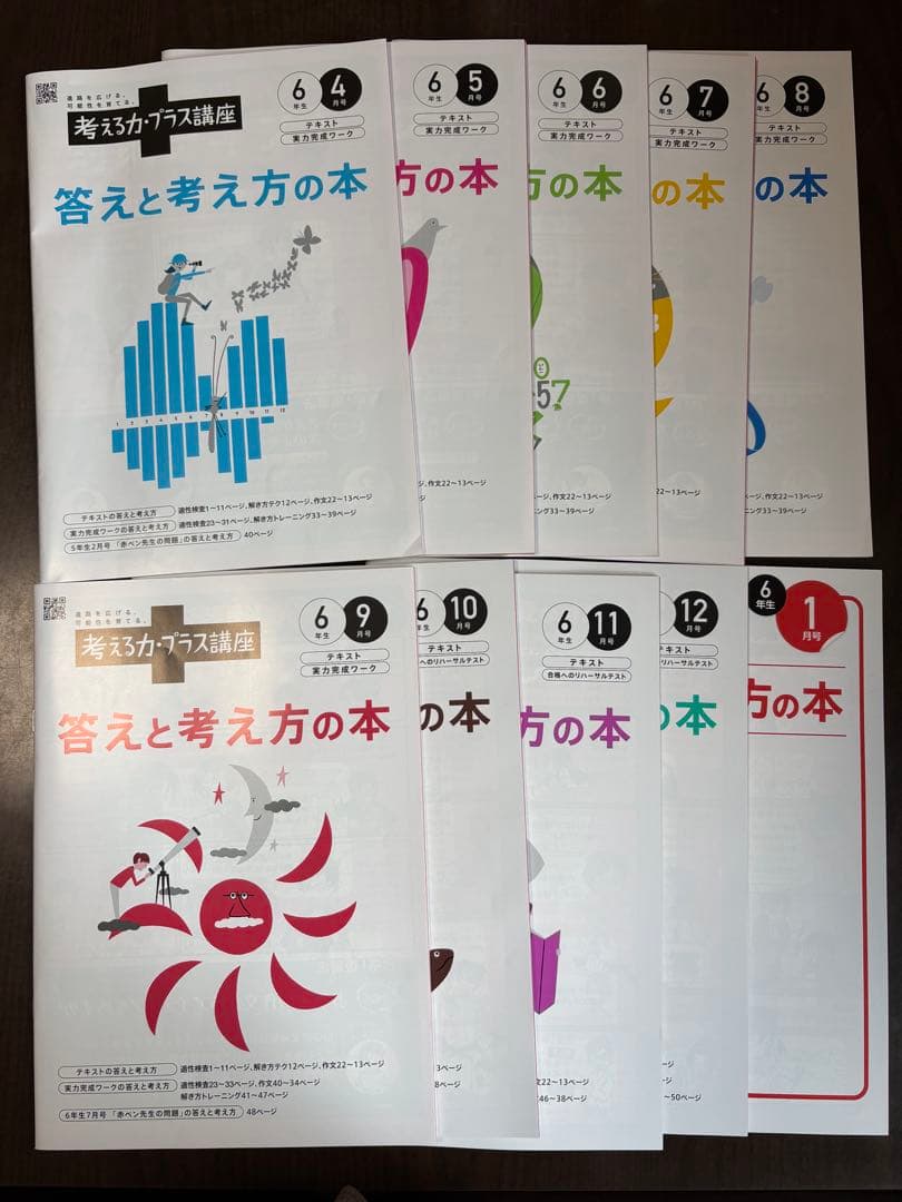 進研ゼミ　考える力・プラス講座　6年生　2025年度版　フルセット
